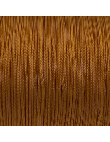 Cordon pour bijoux orange brulée fil de jade