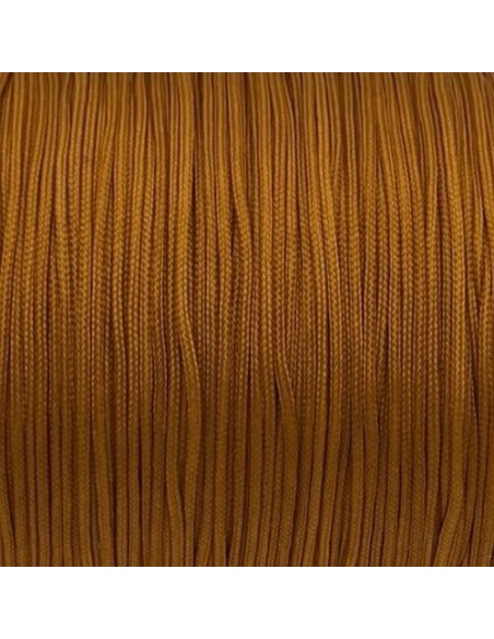 Cordon pour bijoux orange brulée fil de jade