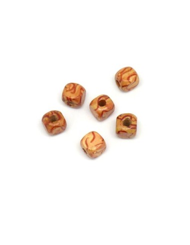 Perle bois peint pour bijoux