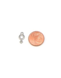 Breloques symbole masculin en acier inox argenté 2