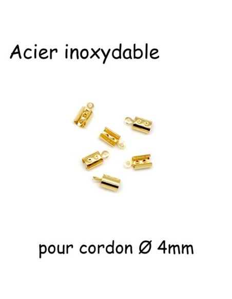 Embout serre fil en acier inoxydable doré