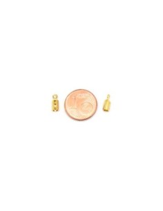 Serre fil doré en acier inox pour cordon 2mm 2