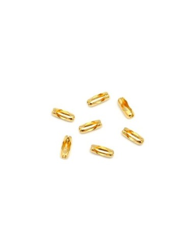 Attache chaine boule doré en acier inox
