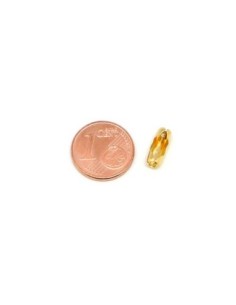 Embout pour chainette bille de 3mm en acier inox doré 2