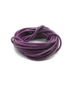 Cordon cuir rond 2,5mm violet pour création bijoux 2