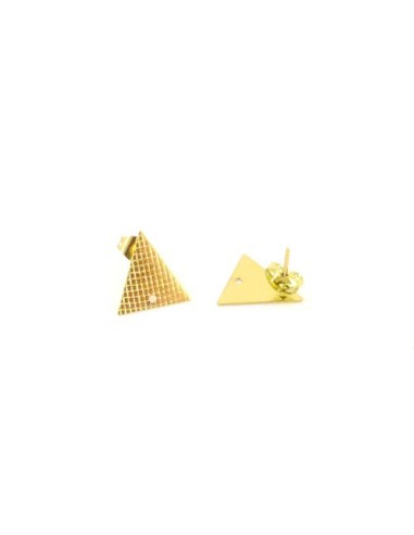Puce boucle d'oreille triangle