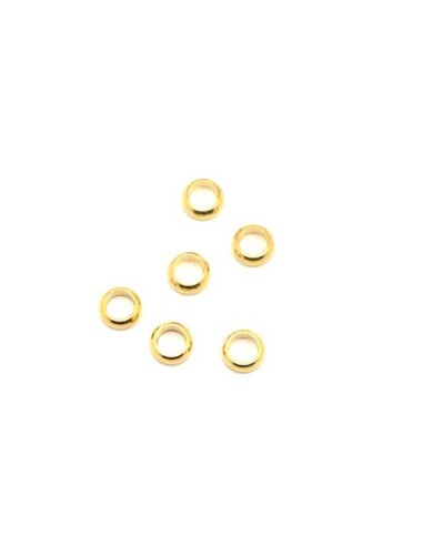 Perle rondelle 6mm avec gros trou