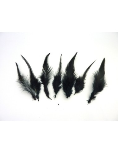 Plume de couleur noire pour customisation de chapeau
