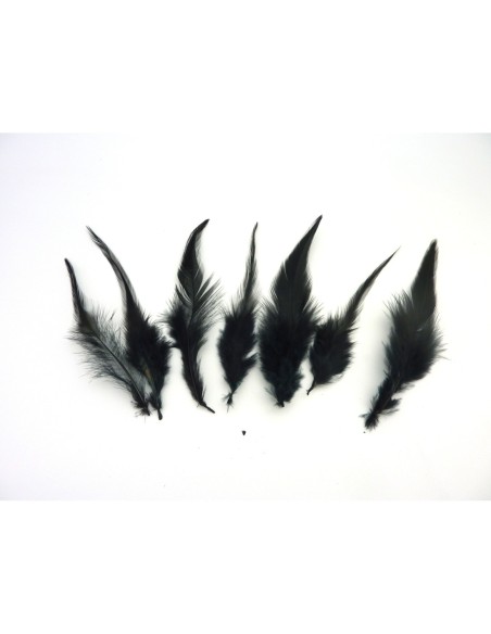 Plume de couleur noire pour customisation de chapeau Plume de couleur noire pour customisation de chapeau