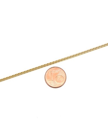 chaine en acier inoxydable doré maille vénitienne