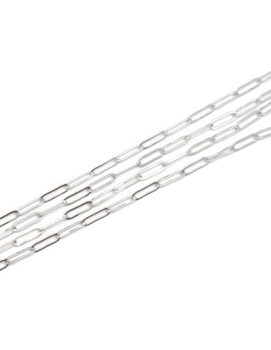 Chainette acier inox avec grosse maille rectangle