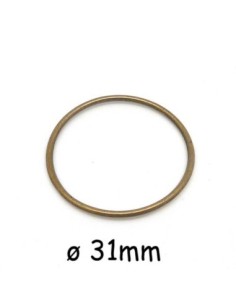 Anneau fermé bronze de 3cm de diamètre pour attrape rêve