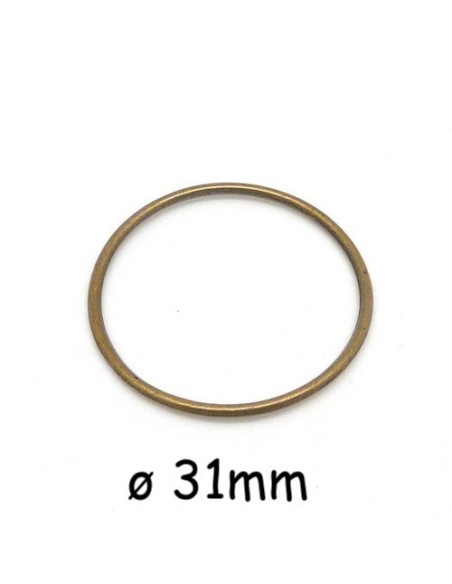 Anneau fermé bronze de 3cm de diamètre pour attrape rêve
