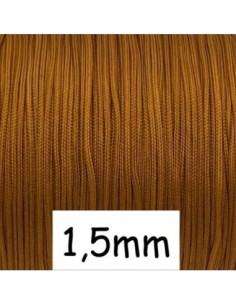 Fil de jade orange brûlée 1,5mm - idéal noeud coulissant - WRAP - SHAMBALLA