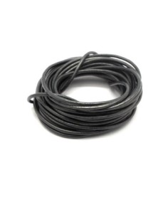 Cordon cuir 2mm vert militaire métallisé 2