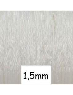 10m Fil de jade blanc 1,5mm - idéal noeud coulissant - WRAP - SHAMBALLA