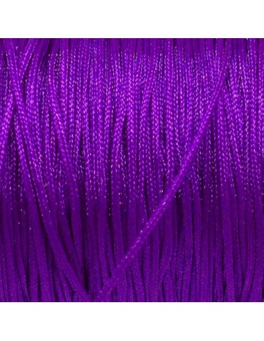 Fil de jade fin 0,5mm violet pour création bijoux