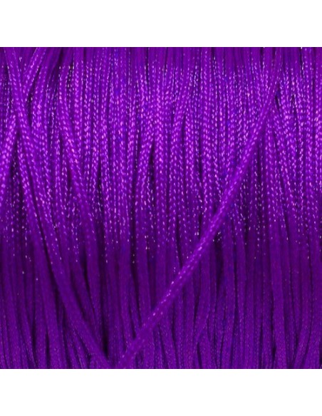 Fil de jade fin 0,5mm violet pour création bijoux Fil de jade fin 0,5mm violet pour création bijoux