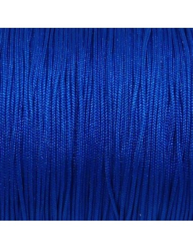 Fil fin bleu vif électrique pour création bijoux, tressage