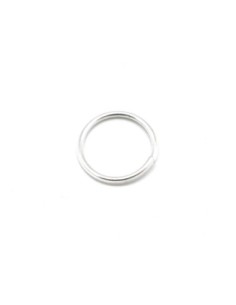 Anneau de jonction épais, résistant en métal argenté brillant 15mm x 1,4mm 2