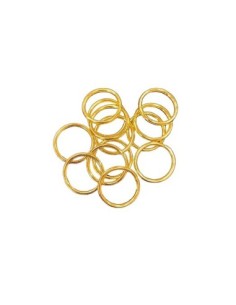 Anneau de jonction épais, résistant en métal doré 15mm x 1,4mm 2