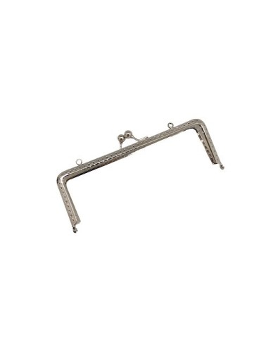 Fermoir rectangulaire pour création porte monnaie 17cm