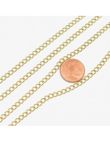 chaine de rallonge doré en acier inox à créer