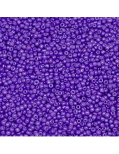 Perle de rocaille fine violet lilas nacré 2,5mm pour tissage bracelet