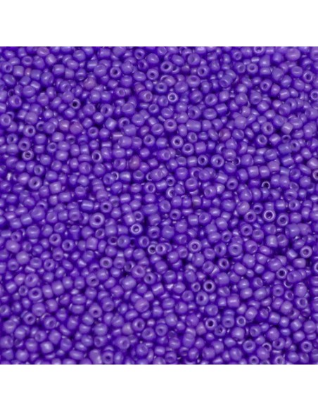 Perle de rocaille fine violet lilas nacré 2,5mm pour tissage bracelet