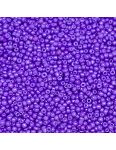 Perle de rocaille violet nacré pour création bijoux