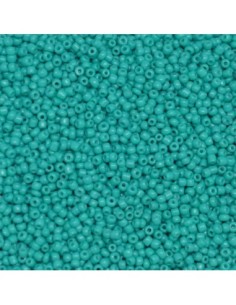 Perle de rocaille bleu turquoise 2,5mm 2