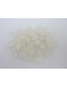 5 Boutons connecteur étoile transparent opaque 11,7 mm 2