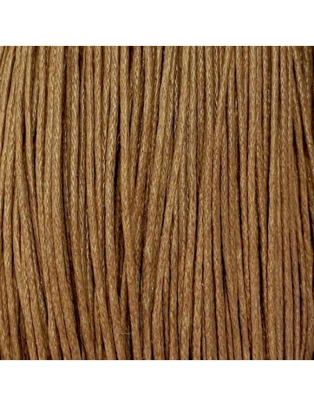 10m de fil coton ciré 1mm marron, noisette