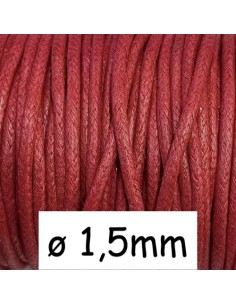 Fil coton ciré 1,5mm pour création bijoux