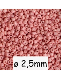 Mini perle rocaille rose pastel pour création bijoux
