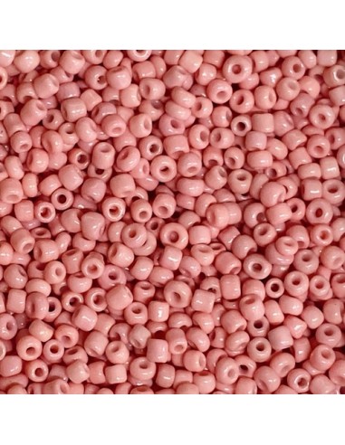 Perle de rocaille rose pastel 2,5mm pour tissage