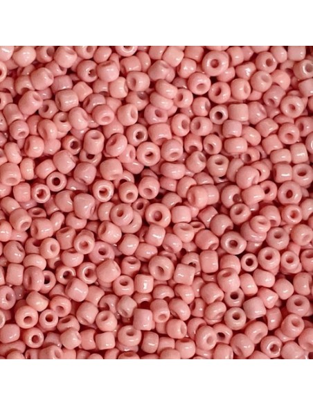 Perle de rocaille rose pastel 2,5mm pour tissage