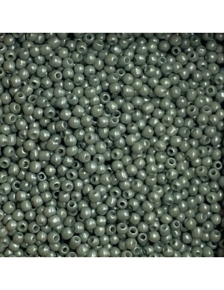 Perle de rocaille fine vert céladon nacré 2mm pour création bijoux