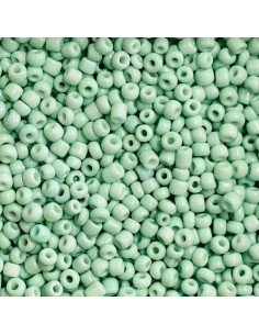Mini rocaille vert pastel 2mm pour création bijoux 2
