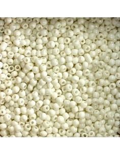 Rocaille fine ecru, blanc cassé 2mm pas chère - perle fine 2