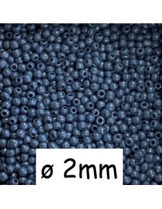 Rocaille fine bleu bleuet  2mm pas chère - perle fine