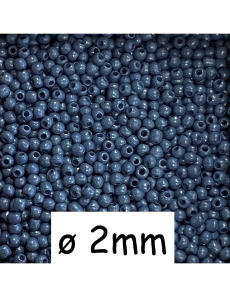 Rocaille fine bleu bleuet  2mm pas chère - perle fine