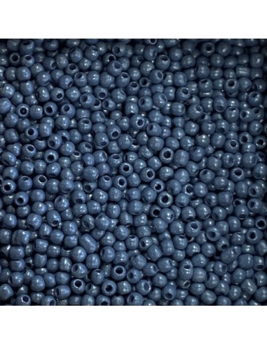 Perle de rocaille fine bleu bleuet 2mm pour création DIY