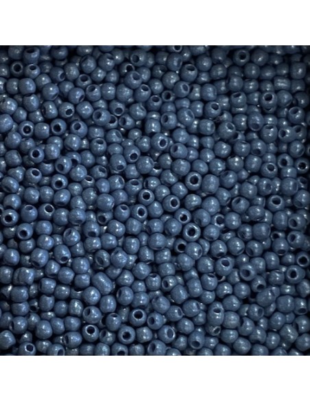 Perle de rocaille fine bleu bleuet 2mm pour création DIY