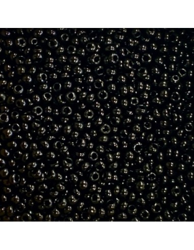 Rocaille fine noire pour création bijoux