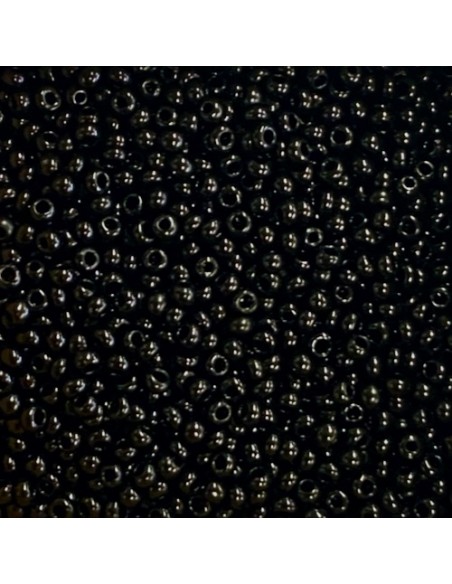 Rocaille fine noire pour création bijoux