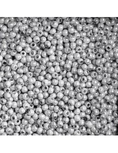 Rocaille fine gris perle 2mm pas chère - perle fine 2