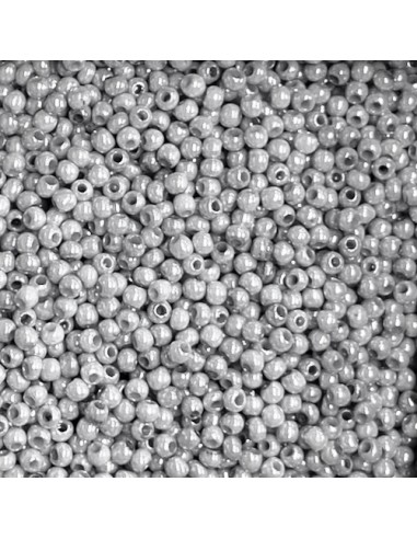 Perle de rocaille fine gris perle  2mm pour création DIY