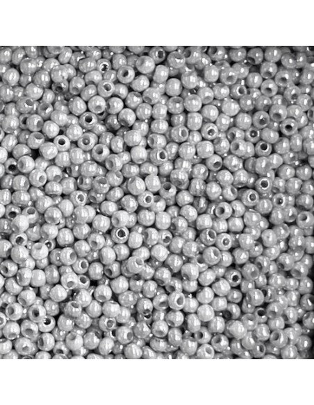 Perle de rocaille fine gris perle  2mm pour création DIY