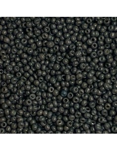 Rocaille fine marron gris foncé 2mm pas chère - perle fine 2